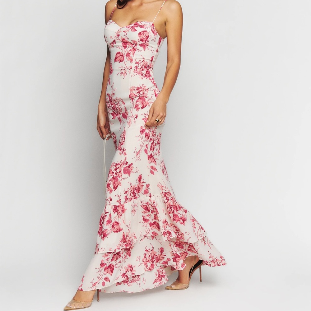 Reformation Fallon Dress in Paris (Size 0, Worn Once)